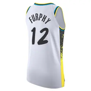 Indiana Pacers Authentic White Johnny Furphy 2024/25 City Edition Jersey - Men's