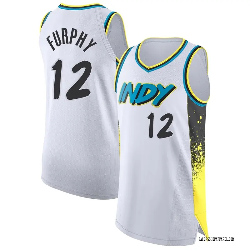 Indiana Pacers Authentic White Johnny Furphy 2024/25 City Edition Jersey - Men's