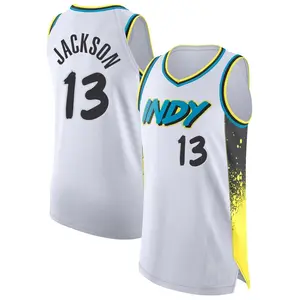 Indiana Pacers Authentic White Mark Jackson 2024/25 City Edition Jersey - Men's