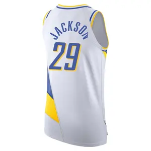 Indiana Pacers Authentic White Quenton Jackson 2025/26 City Edition Jersey - Men's
