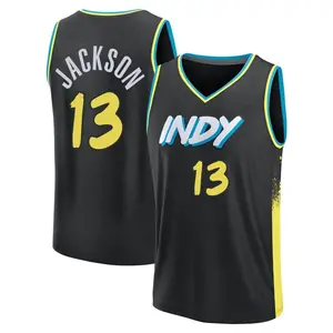 Indiana Pacers Fast Break Black Mark Jackson 2023/24 City Edition Jersey - Men's