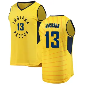 Indiana Pacers Fast Break Gold Mark Jackson Jersey - Statement Edition - Youth
