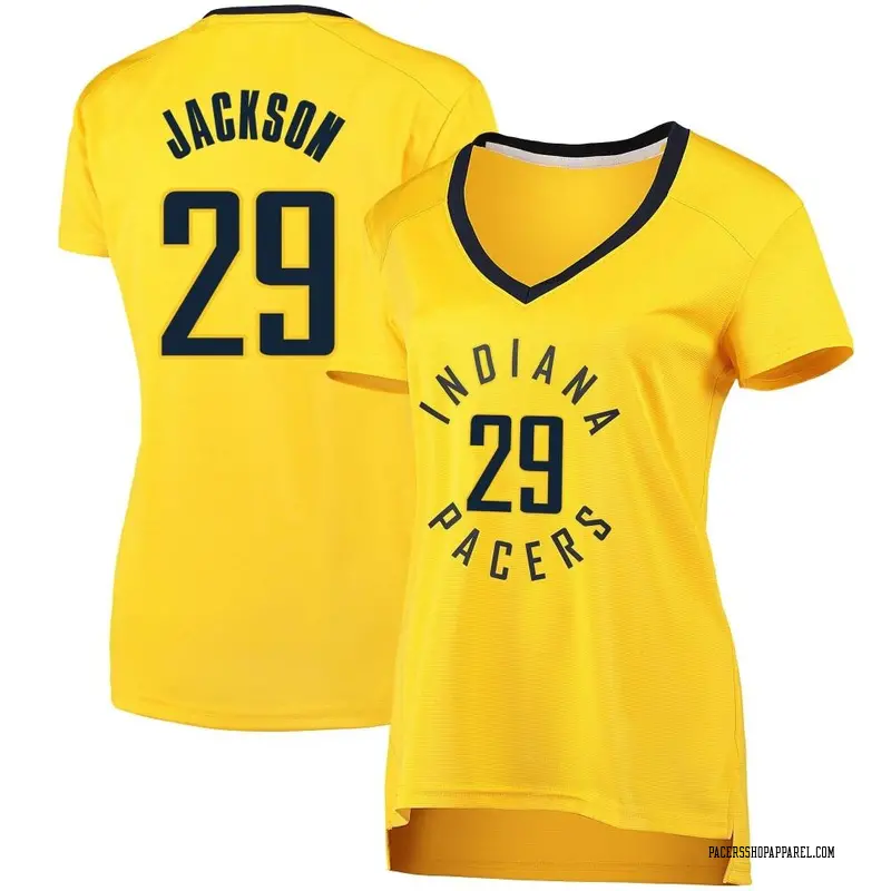 Indiana Pacers Fast Break Gold Quenton Jackson Jersey - Statement Edition - Women's
