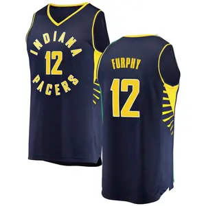 Indiana Pacers Fast Break Navy Johnny Furphy Jersey - Icon Edition - Youth