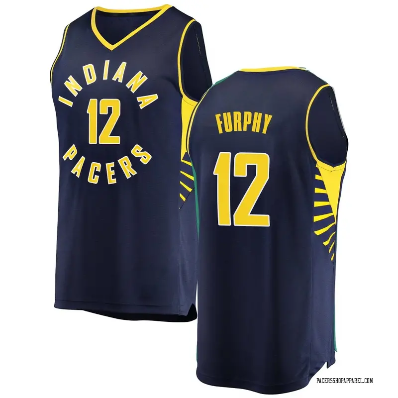 Indiana Pacers Fast Break Navy Johnny Furphy Jersey - Icon Edition - Youth