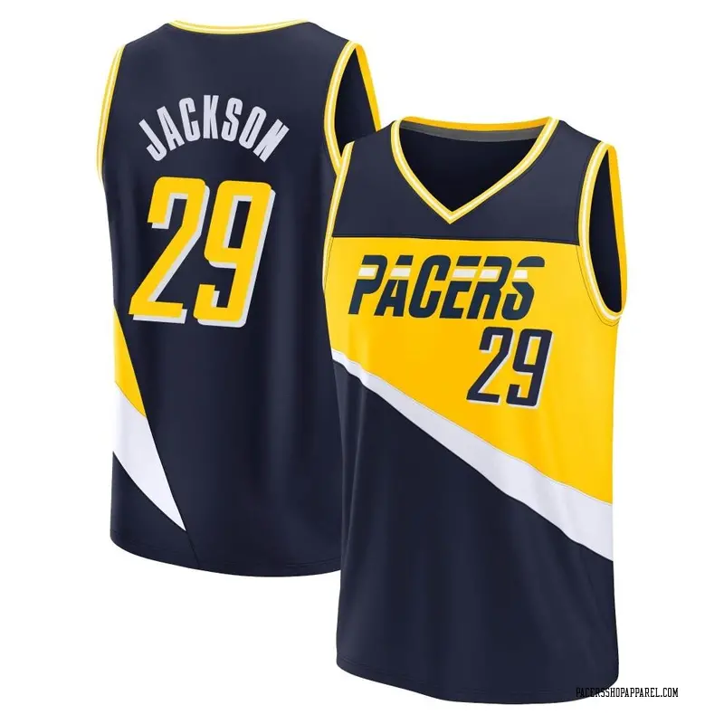 Indiana Pacers Fast Break Navy Quenton Jackson 2021/22 Replica City Edition Jersey - Men's