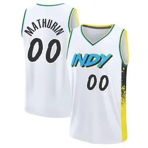 Indiana Pacers Fast Break White Bennedict Mathurin Fanatics 2024/25 City Edition Jersey - Men's