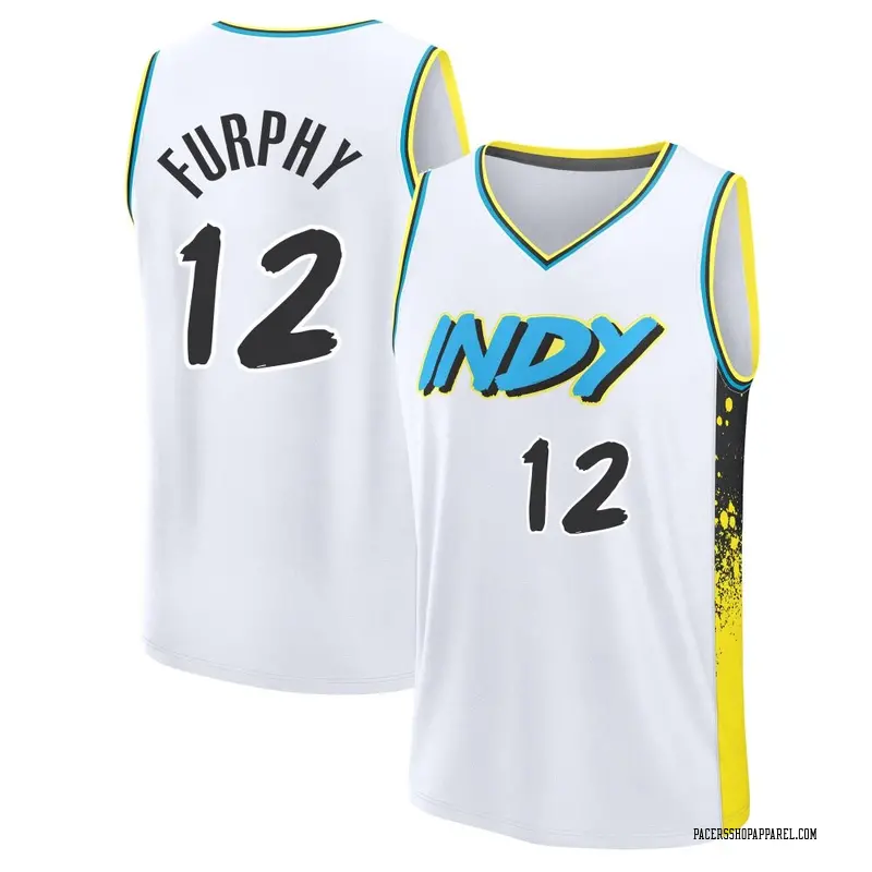 Indiana Pacers Fast Break White Johnny Furphy 2024/25 City Edition Jersey - Youth