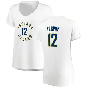 Indiana Pacers Fast Break White Johnny Furphy Jersey - Association Edition - Women's
