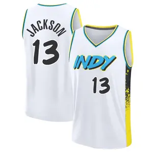 Indiana Pacers Fast Break White Mark Jackson Fanatics 2024/25 City Edition Jersey - Men's