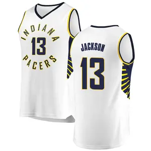 Indiana Pacers Fast Break White Mark Jackson Jersey - Association Edition - Men's