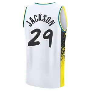 Indiana Pacers Fast Break White Quenton Jackson 2024/25 City Edition Jersey - Youth