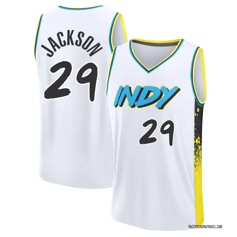 Indiana Pacers Fast Break White Quenton Jackson 2024/25 City Edition Jersey - Youth