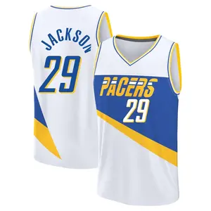 Indiana Pacers Fast Break White Quenton Jackson 2025/26 City Edition Jersey - Men's