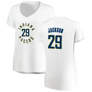 Indiana Pacers Fast Break White Quenton Jackson Jersey - Association Edition - Women's