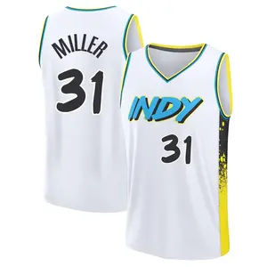 Indiana Pacers Fast Break White Reggie Miller Fanatics 2024/25 City Edition Jersey - Youth