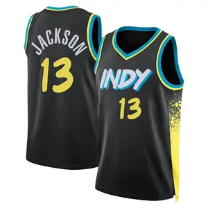 Indiana Pacers Swingman Black Mark Jackson 2023/24 City Edition Jersey - Youth