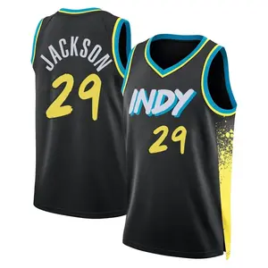 Indiana Pacers Swingman Black Quenton Jackson 2023/24 City Edition Jersey - Youth