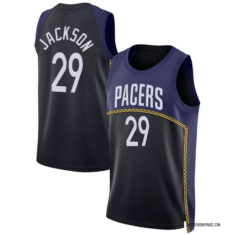 Indiana Pacers Swingman Blue Quenton Jackson 2022/23 City Edition Jersey - Men's