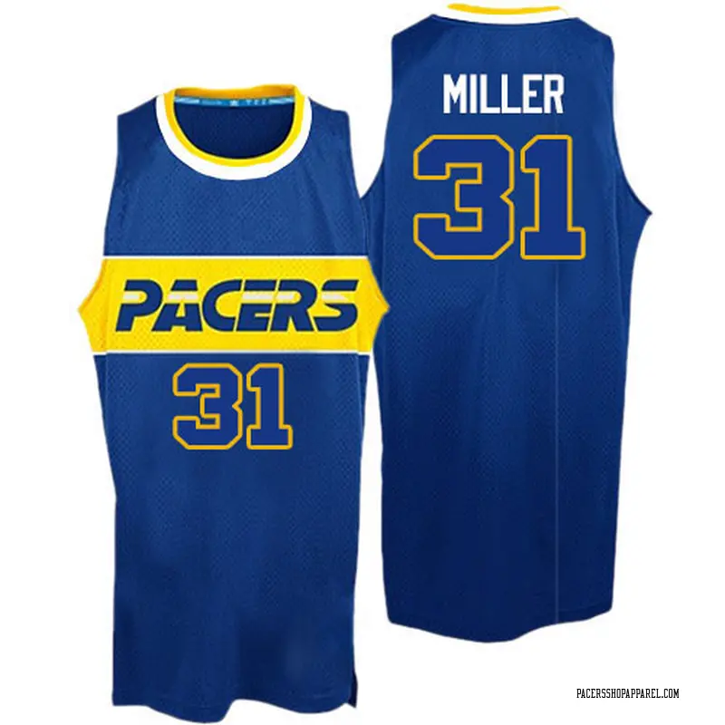 Indiana Pacers Swingman Blue Reggie Miller Rookie Throwback Jersey - Men's