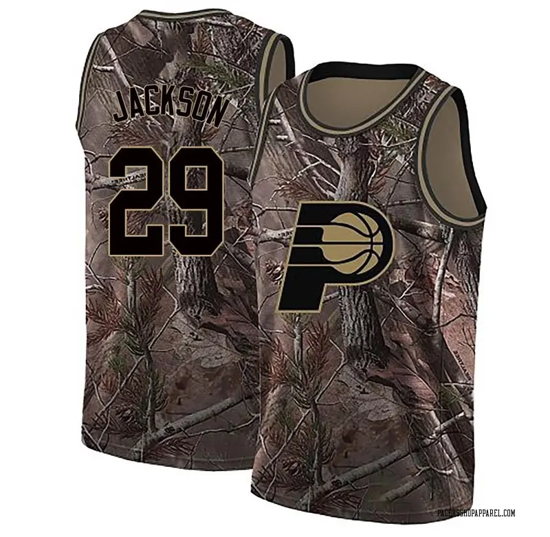 Indiana Pacers Swingman Camo Quenton Jackson Realtree Collection Jersey - Men's