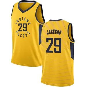 Indiana Pacers Swingman Gold Quenton Jackson Jersey - Statement Edition - Men's