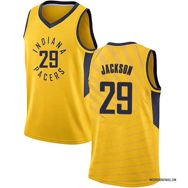 Indiana Pacers Swingman Gold Quenton Jackson Jersey - Statement Edition - Men's