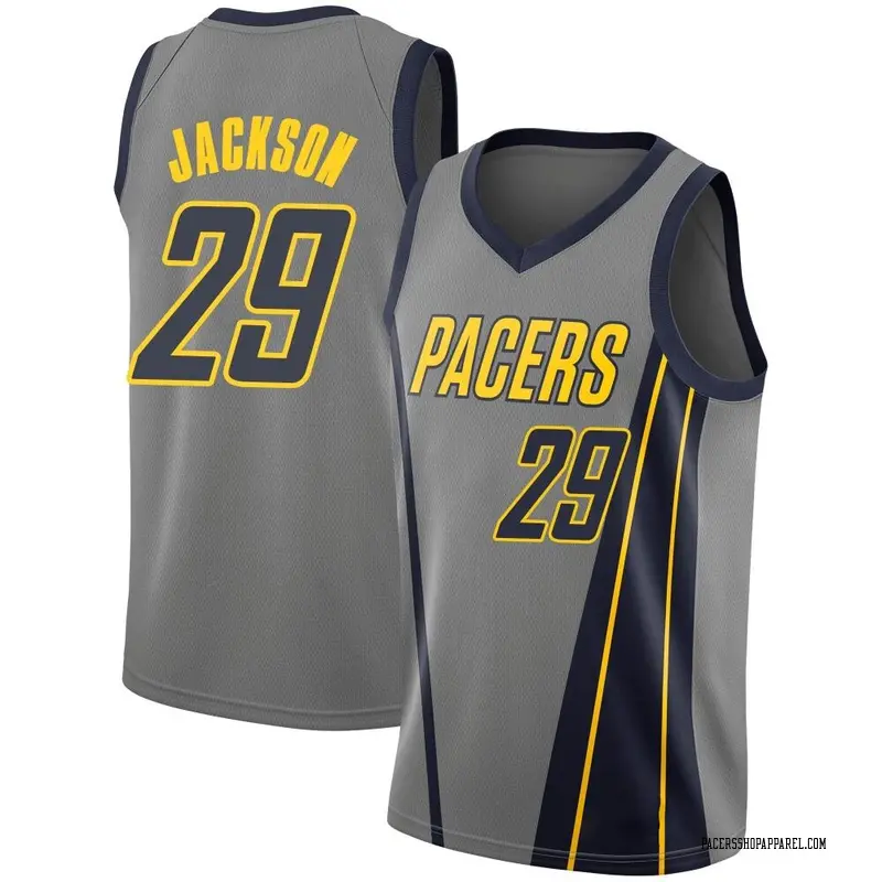Indiana Pacers Swingman Gray Quenton Jackson 2018/19 Jersey - City Edition - Men's