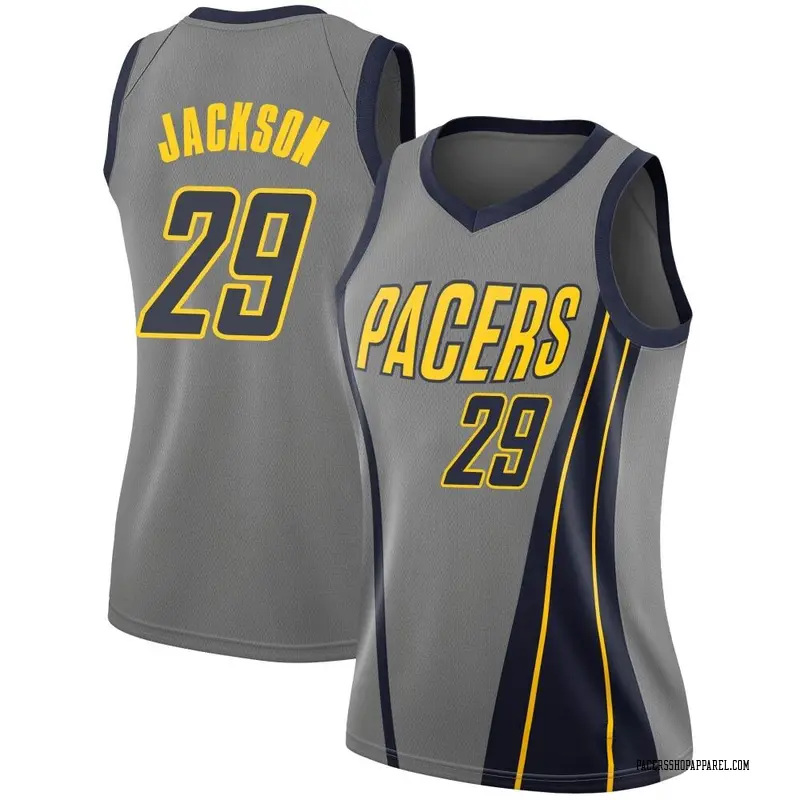 Indiana Pacers Swingman Gray Quenton Jackson 2018/19 Jersey - City Edition - Women's