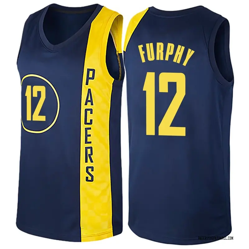 Indiana Pacers Swingman Navy Blue Johnny Furphy Jersey - City Edition - Men's