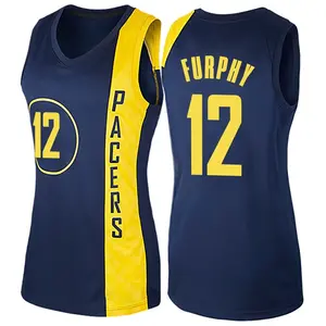 Indiana Pacers Swingman Navy Blue Johnny Furphy Jersey - City Edition - Women's