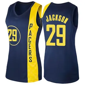 Indiana Pacers Swingman Navy Blue Quenton Jackson Jersey - City Edition - Women's