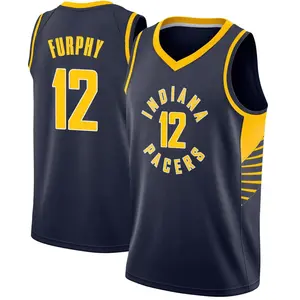 Indiana Pacers Swingman Navy Johnny Furphy Jersey - Icon Edition - Men's
