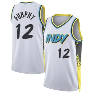 Indiana Pacers Swingman White Johnny Furphy 2024/25 City Edition Jersey - Men's