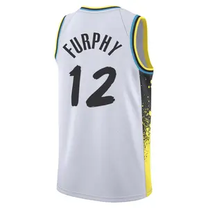 Indiana Pacers Swingman White Johnny Furphy 2024/25 City Edition Jersey - Youth