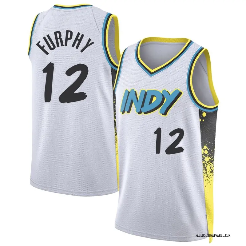 Indiana Pacers Swingman White Johnny Furphy 2024/25 City Edition Jersey - Youth