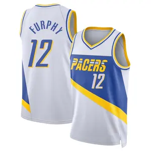 Indiana Pacers Swingman White Johnny Furphy 2025/26 City Edition Jersey - Youth