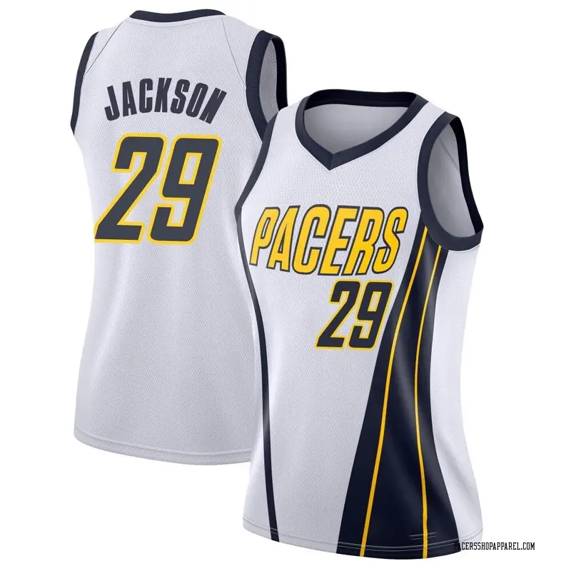 Indiana Pacers Swingman White Quenton Jackson 2018/19 Jersey - Earned Edition - Women's