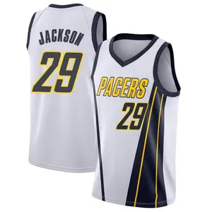Indiana Pacers Swingman White Quenton Jackson 2018/19 Jersey - Earned Edition - Youth