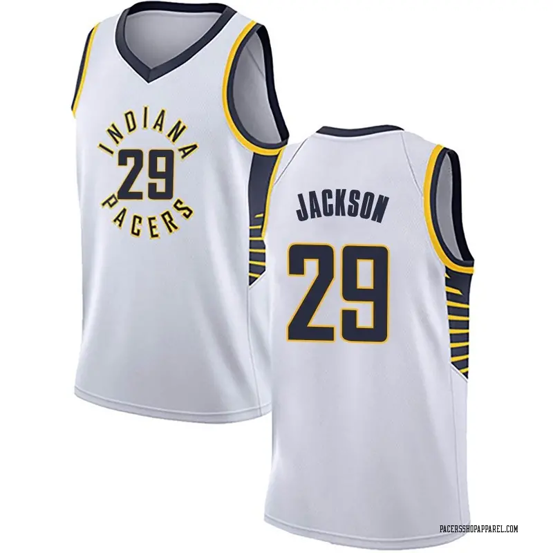 Indiana Pacers Swingman White Quenton Jackson Jersey - Association Edition - Men's