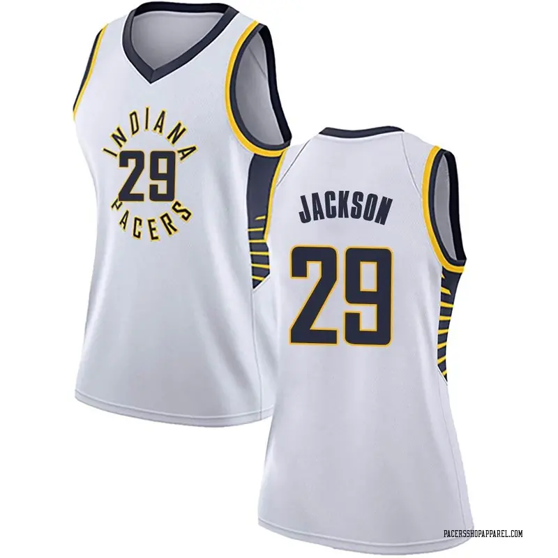 Indiana Pacers Swingman White Quenton Jackson Jersey - Association Edition - Women's