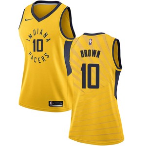 Indiana Pacers Swingman Gold Kendall Brown Jersey - Statement Edition - Women's