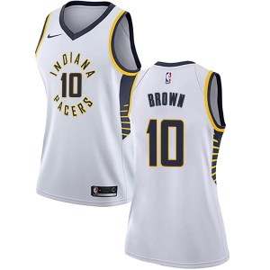 Indiana Pacers Swingman White Kendall Brown Jersey - Association Edition - Women's