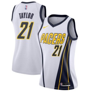 Indiana Pacers Swingman White Terry Taylor 2018/19 Jersey - Earned Edition - Women's