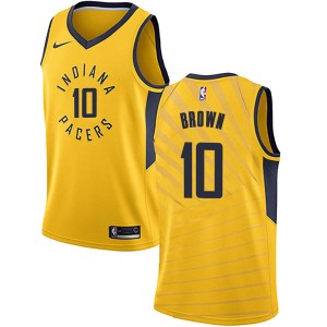 Indiana Pacers Swingman Gold Kendall Brown Jersey - Statement Edition - Men's