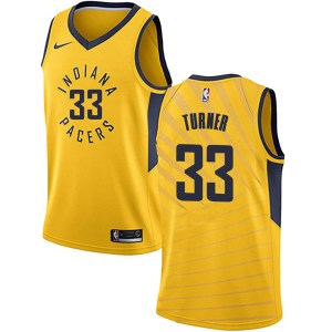 Indiana Pacers Swingman Gold Myles Turner Jersey - Statement Edition - Men's