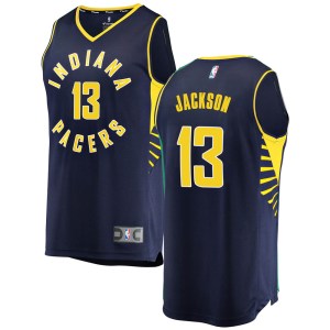 Indiana Pacers Navy Mark Jackson Fast Break Jersey - Icon Edition - Youth