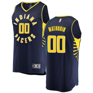 Indiana Pacers Fast Break Navy Bennedict Mathurin Jersey - Icon Edition - Youth
