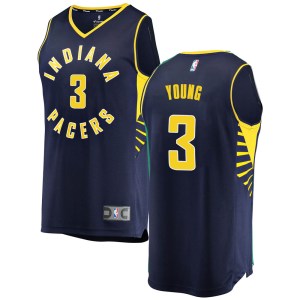 Indiana Pacers Navy Joseph Young Fast Break Jersey - Icon Edition - Youth