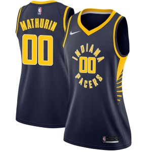 Indiana Pacers Swingman Navy Bennedict Mathurin Jersey - Icon Edition - Women's